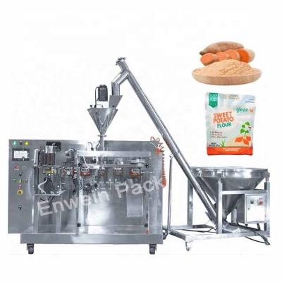 China Premade Bags Horizontal Packing Machine Automation Protein Fully Powder Powder Mini Doypack Sweet Potato Machine for sale