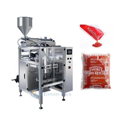 China Automatic liquid chili sauce 1kg food packing machine filling and sealing machine at bag prices for sale