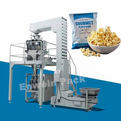 China Small Food Machine Snacks Popcorn Popping Pop Corn Filling Packing Machine for sale