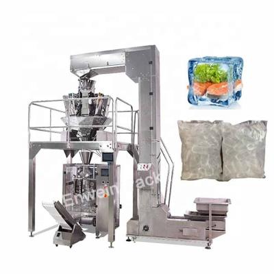 China Food Stainless Steel Packing Machine Frozen Food Ice Block Packaging Machine Manufacturer for sale