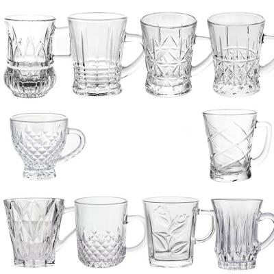 China China Hot Sale Drinkware Tumbler Glass Coffee Mug Glassware Set for sale