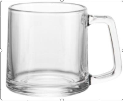 China Hot Sale China Drinkware Glassware Decal Glass Mug for sale