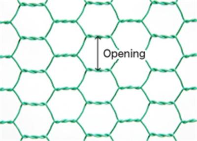 China Antis-Erosionrückseite spinnen 30m Hexagon-Metallmasche zu verkaufen