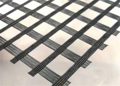 China El betún auto-adhesivo cubrió la fibra de vidrio hecha punto Geogrid en venta