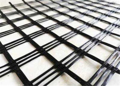 China Heat Resistence Width 1m 25KN Geogrid Fabric For Roads for sale