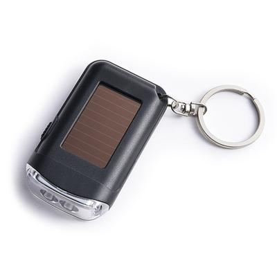 China Plastiic Gift Promotional Designers Plastic Solar Key Chain LED Flashlight Custom Key Chain for sale