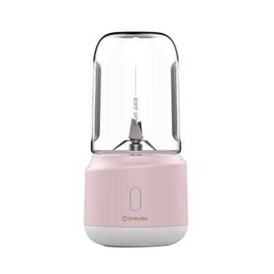 China High Quality 380ml 6 Blades Mini Electric Portable Rechargeable Travel USB Kinscoter Fruit Juicer Car Popular Blender Juicer Pink for sale