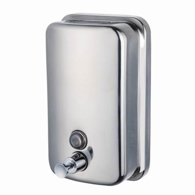 China Commercial Double Soap Dispenser Stainless Steel Liquid Soap Dispenser Bathroom Accessories Hand Soap Dispenser for sale