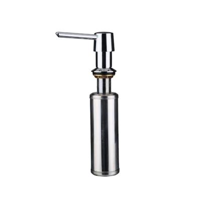 China Double Soap Dispenser Stainless Steel Kitchen Sink Soap Dispenser With 250ml Bottle for sale