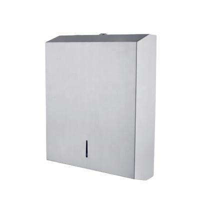 China VANNSOO Durable Stainless Steel Toilet Paper Towel Dispenser Bathroom Manual Paper Towel Dispenser for sale