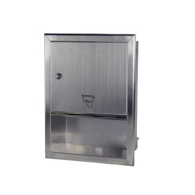 China Contemporary Stainless Steel Center Pull Paper Towel Dispenser for sale