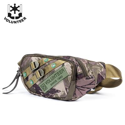 China Waterproof Outdoor Mini Waist Bag Men Oxford Cloth Camouflage Chest Bag Fashion Canvas Single Shoulder Messenger Bag for sale