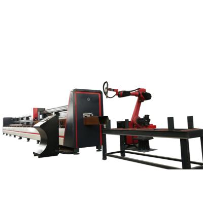 China Garment Shops Machine CNC Plasma Coping Robot Buildings Steel H Beam Cutting Line for sale