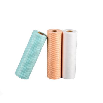 China 50%cellulose stocked, 50%polyester Pano Multiuso 25m nonwoven cleaning roll for sale