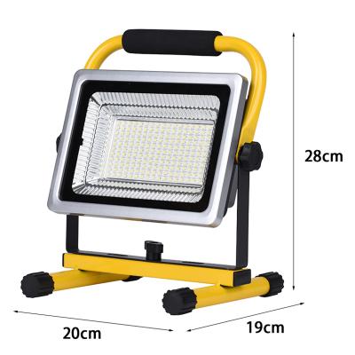 China Ip65 Camping Waterproof RGB Warning Rechargeable Reflex Lamp Emergency Work Flood Light for sale