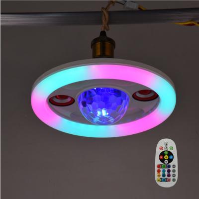 China AC100-265V E27 B22 Smart LED RGB Contemporary Musical Led Light Bulb Living Room Remote Control Led Music Light Bulb for sale