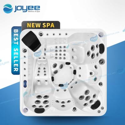 China JOYEE Modern Wholesale Whirlpool Outdoor Hot Tub 5 Person With Hydraulic 3 Seat Balboa Control System High Quality Massage Family Garden for sale