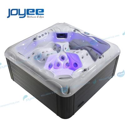 China JOYEE Discount Sale 2 Sofas Modern Outdoor Spa Tub Deep Whirlpool Bathtubs For 5 Adults for sale