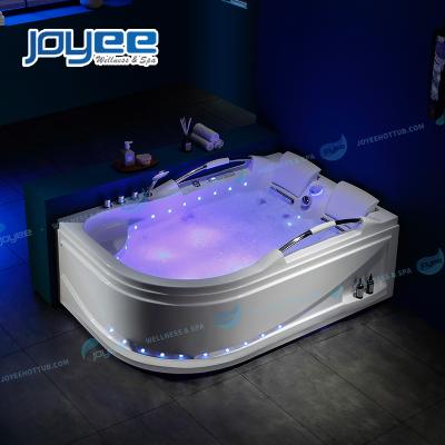 China Free JOYEE CE Approved Acrylic Transparent Whirlpool Massage Waterfall Neck Top Quality Bathtub Indoor Bathtub for sale