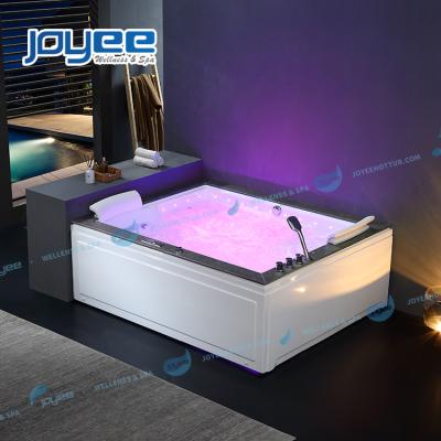 China High Quality Whirlpools and JOYEE Bathtubs Stone Surface Corner 2 Square Bathtub Adults Air Massage Bubble Free Indoor Bathtub for sale