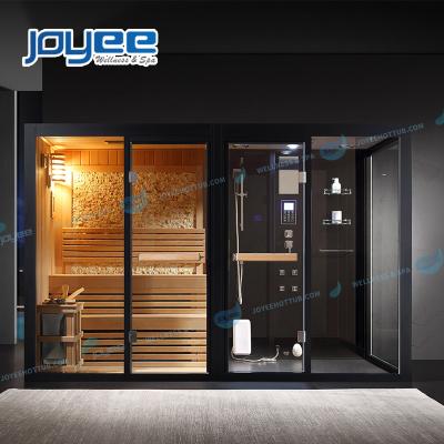 China Computer Control Panel JOYEE OEM Sizes Sauna and Steam Combo Indoor Two Person Size Sauna Steam Room Customized Enclosed Shower Room Using for sale