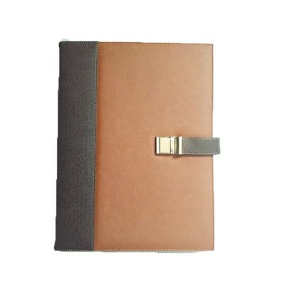 China PU Printed Leather A4 Folder With Magnetic Snap Closed Gifts Promotional Ring Binders New Fashion Folder Folder for sale