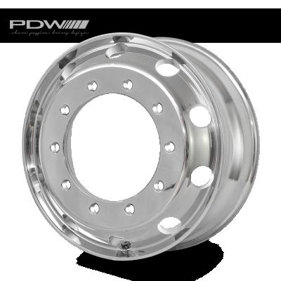 China PDW Truck Bus Wheel Ten Bolts 22.5X7.50 Made In China Car Tire Tubless Wheel Aluminum Alloy Truck Wheel Rims for sale