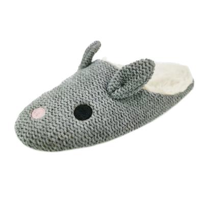 China Fashion Trend Custom Knitted Indoor Winter Home Indoor Cute Fluffy Animal Slipper Warm Children Slippers Bedroom Shoes for sale