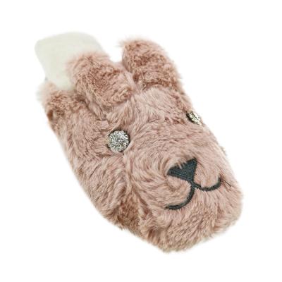 China Plush Animal Slippers Fashion Trend Fuzzy Slippers Indoor Bedroom Warm Rabbit Home Shoes for sale