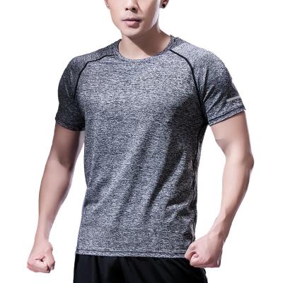 China Custom Logo Men Muscle T-shirt Bodybuilding Gym Tee QUICK DRY Shorts for sale