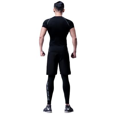 China Hot Sale QUICK DRY Factory Directly For Sale 4 Way Stretch Indoor Sport Gym Wear Men 5 Pieces Set Fitness Outdoor Sport Running Clothing for sale