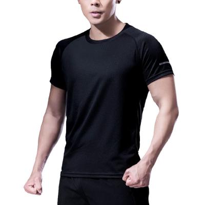 China QUICK DRY Men Running Running Shirts Black Men's Quick Dry Fitness Gym T Shirts Sports Shirts Tank Top Breathable Sportswear for sale