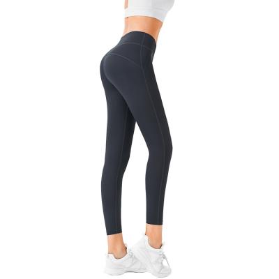 China New Breathable Women Knit Workout High Flex Yoga Seamless Leggings Waisted Tummy Control Gym Gaiters Sports Pants Workout Leggings for sale