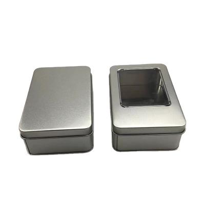 China Eco - Friendly Rectangular Tin Box For USB Soap Metal Packing Box for sale