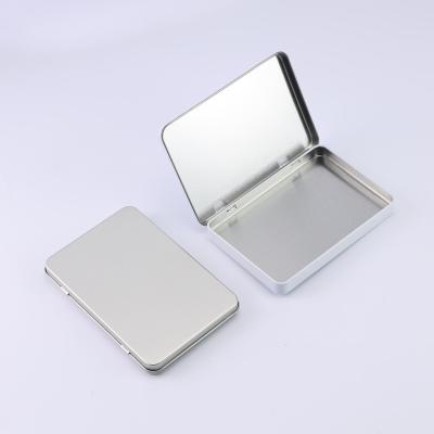 China Eco - Friendly Rectangular Gift Card Box Custom Tin Box for sale