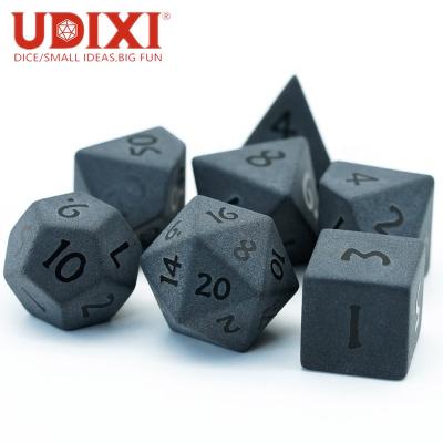 China Black Obsidian Udixi Obsidian Stone Carve Dungeons And Dragons Carve Set For DND RPG for sale