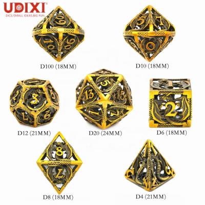 China Metal Flying Dragon Hollow Metal dnd Die Cut RPG Board or Card Games Dies High Quality Set for sale