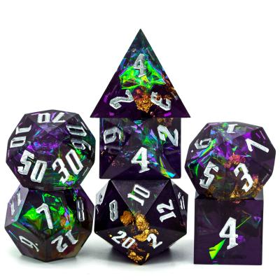 China Resin Udixi RPG Resin Purple&Black Edge Cut Out Dungeons And Dragons Cut Out Set for sale