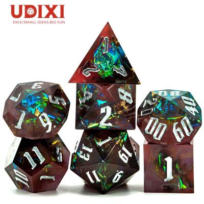 China Resin Udixi Resin Edge Dies Set Red and Black Dungeons and DND RPG Dragons Die Cuts for sale