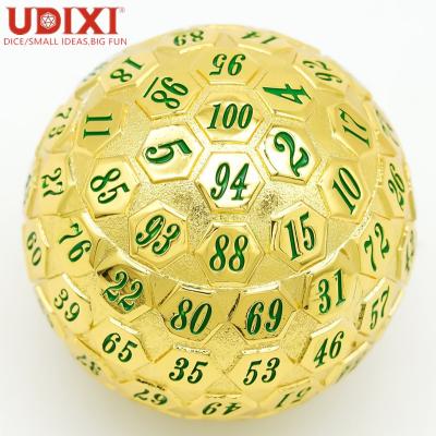 China Udixi D100 Metal Puzzle Pame Game Die Cut 100 Sides Spherical Dies Metal Dies for sale