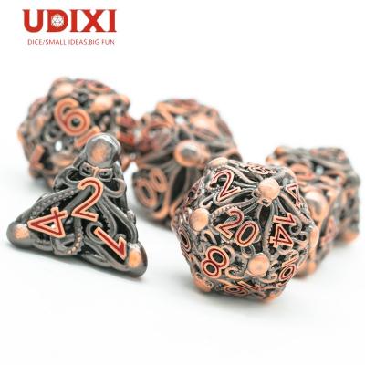 China Metal Udixi Octopus Hollow Dies RPG MTG d&d DND dungeons and dragons die cut set for sale