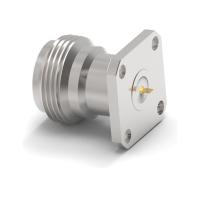 China 18GHz, N Type Jack(Female) Straight Connector, 4-Hole Flange(17.5mm*17.5mm), Stainless steel for sale