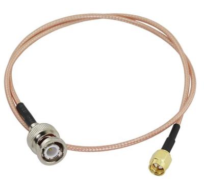 China Varón de SMA al conector de baja impedancia del Rf del cable de la radio masculina de BNC en venta