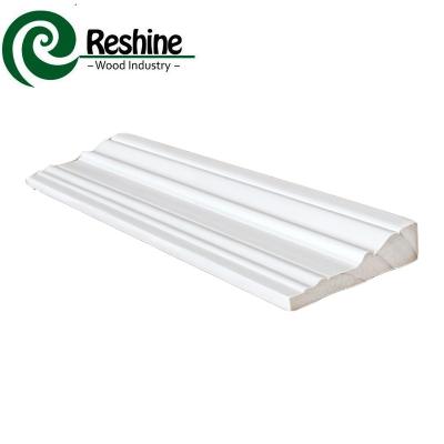 China Modern white primed solid wood casing molding for sale