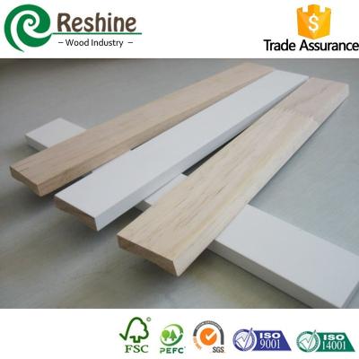 China door & White Window Trim Gesso Primed Wood Slat Molding for sale