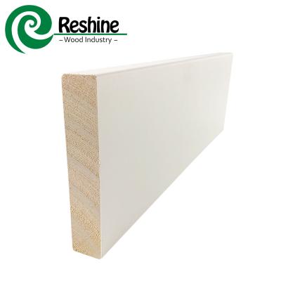 China Finger Joined Modern White Primed Timber Window Reveal Molding for sale