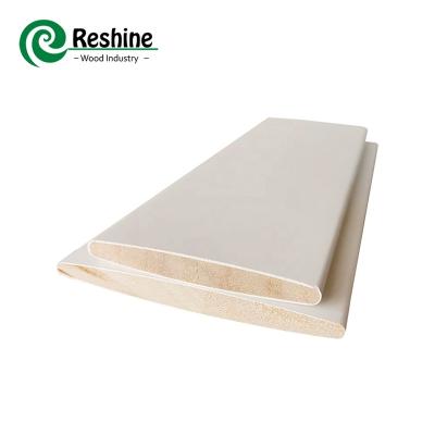 China Perfectly Sanding White Primed Wood Poplar Shutter Components Manufacturer for sale