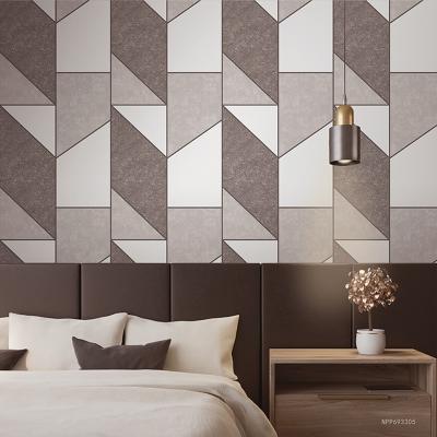 China Modern Stylish Modern Geometric Design PVC Wallpaper Wallpaper Roll for sale