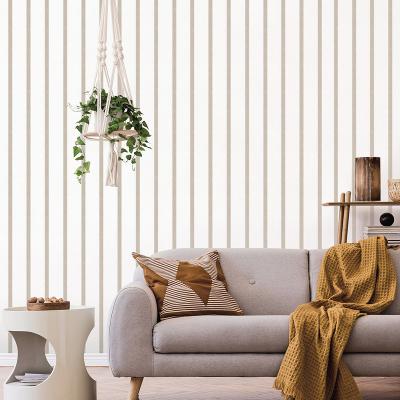 China Modern Contemporary Stripes Design PVC Wall Paper Home Decor for sale