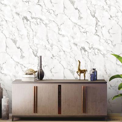 China Modern Classic Marble Design 3D PVC Wallpaper Decor for sale